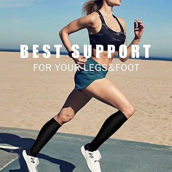 🆕🧦 Copper Infused Luxury Knee High Compression Socks Warm Long Stockings NWT🧦 - Picture 4 of 10